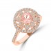 1.06 Ct Round Cut Morganite Diamond Anniversary Band ( G-H Color SI-2 I1 Clarity) 1.06 Ct Round Cut Morganite Diamond Anniversary Band ( G-H Color SI-2 I1 Clarity)